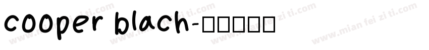 cooper blach字体转换